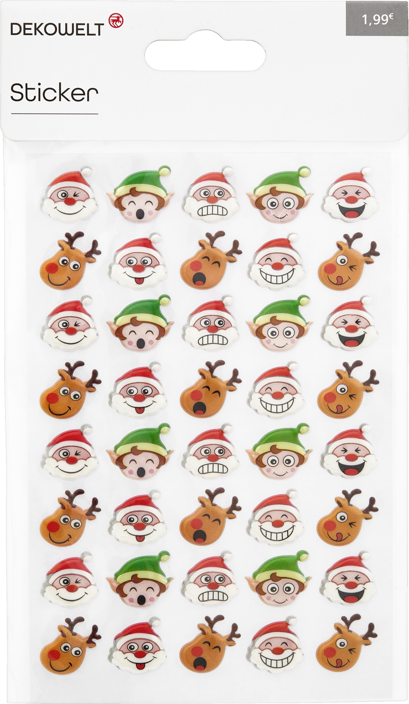 DEKOWELT STICKER Gesicht