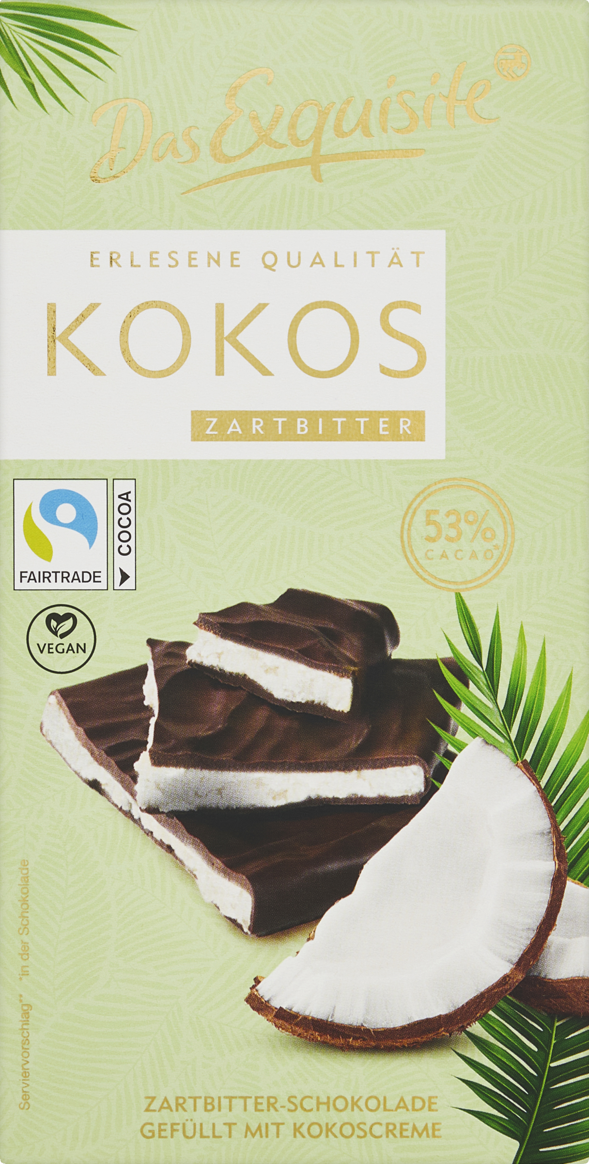 Das Exquisite Schokolade Kokos Zartbitter