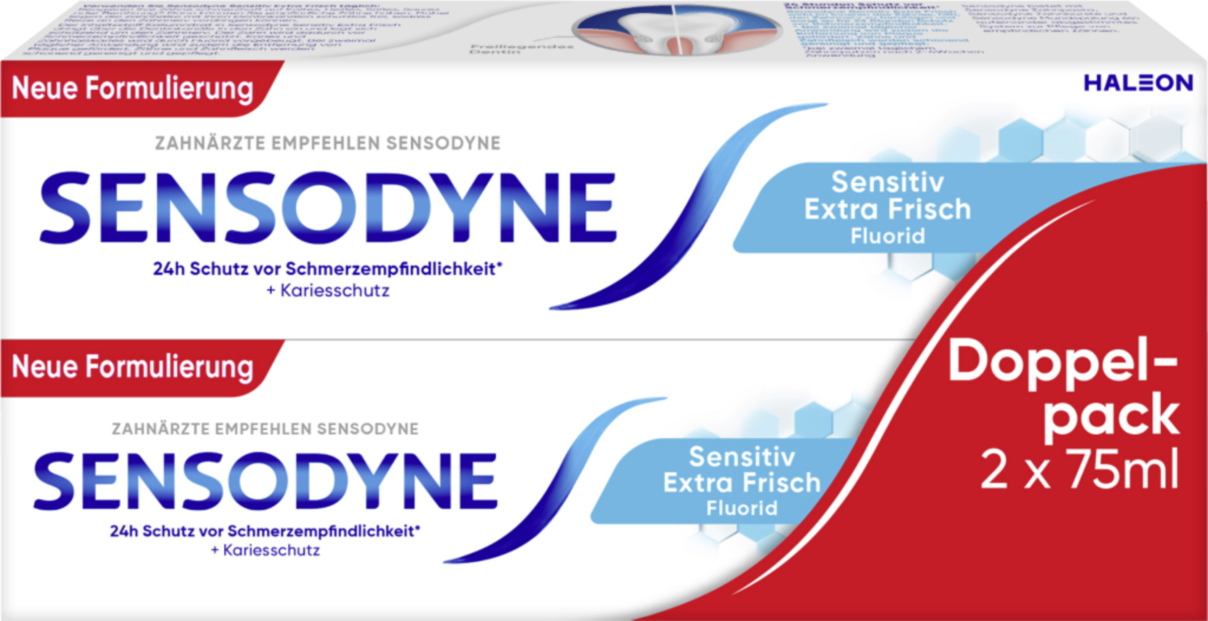 Sensodyne Extra Frisch Zahncreme 2er Pack
