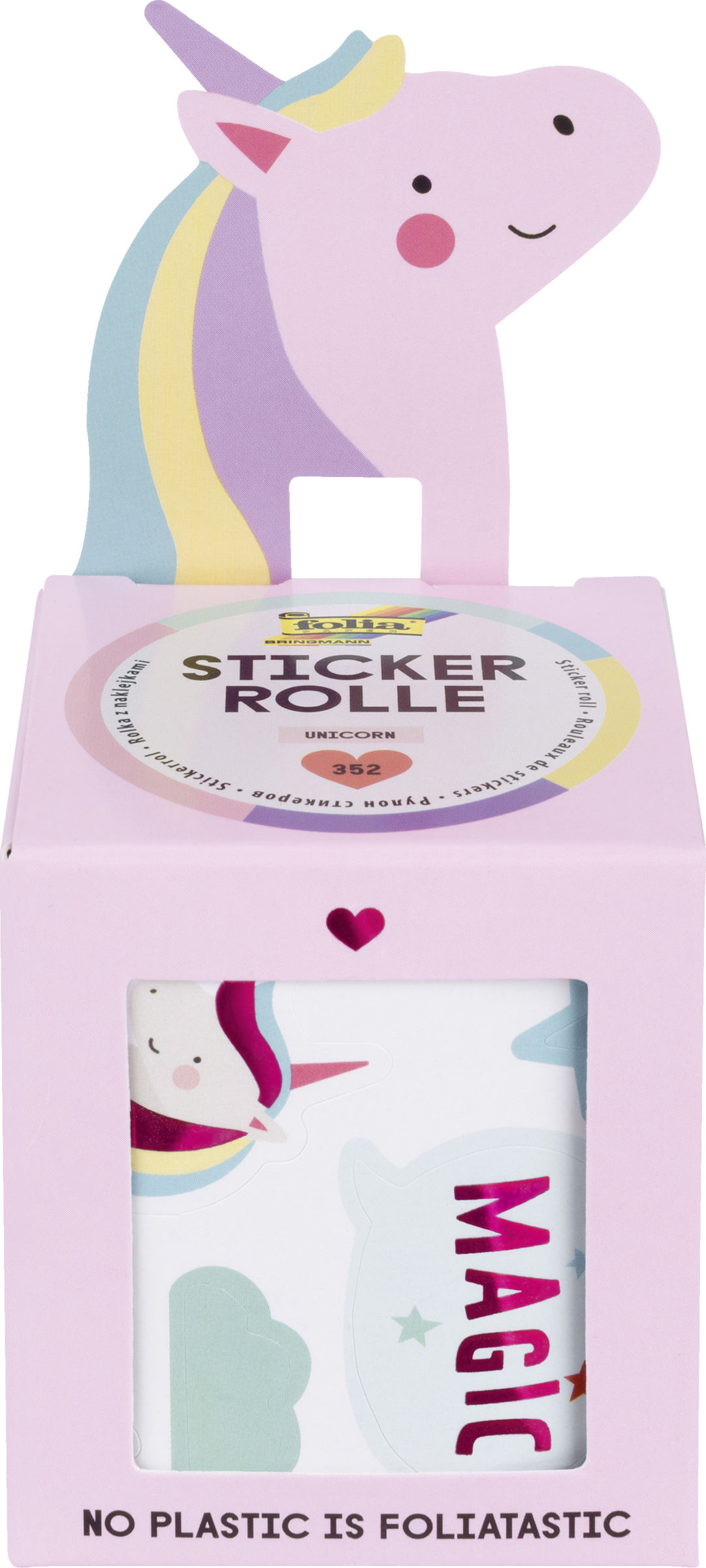 folia Stickerrollen, 4 Sets, 4 Vers sortiert