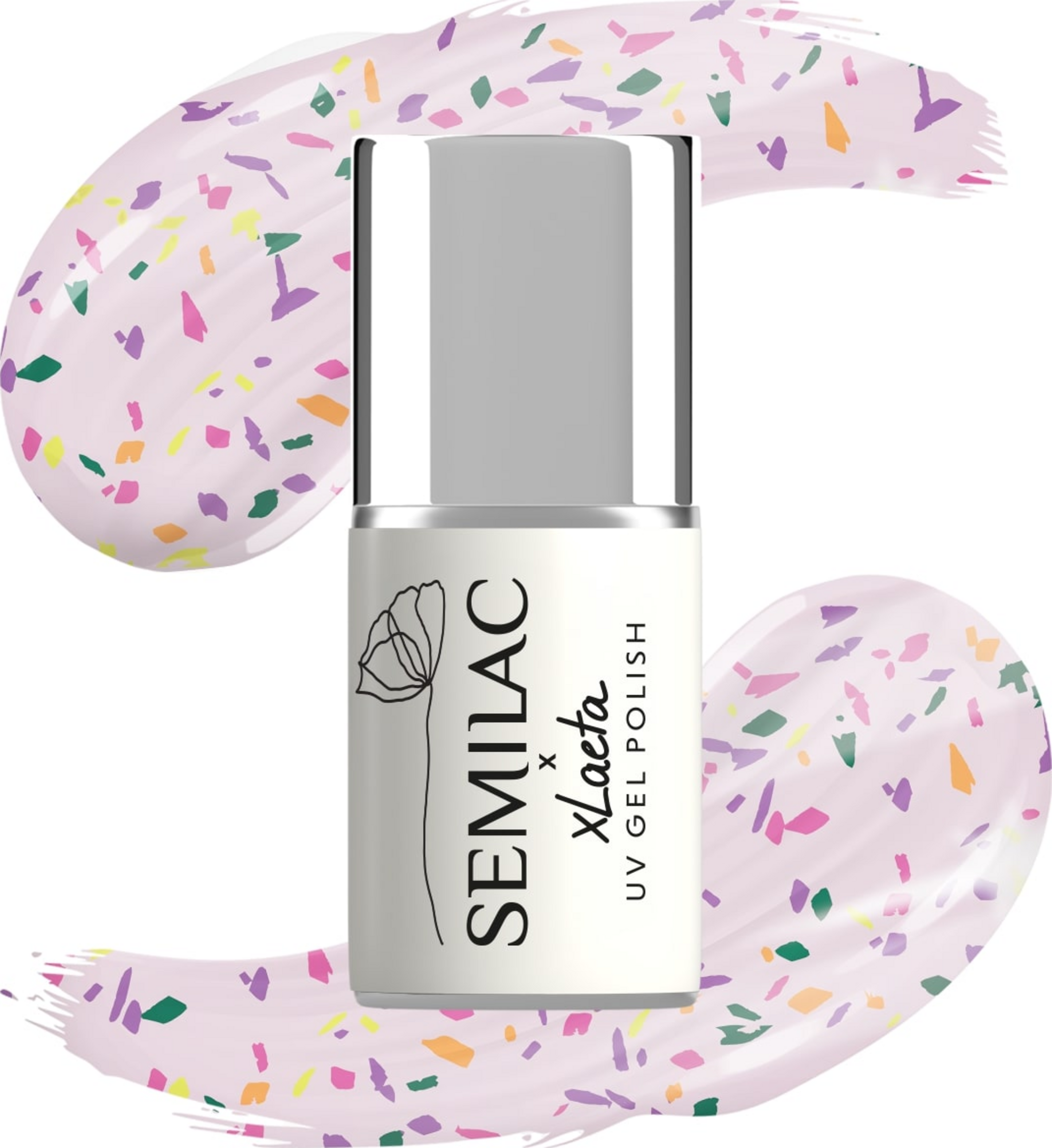 T27 UV Nagellack Top No Wipe Matte Violet Galaxy