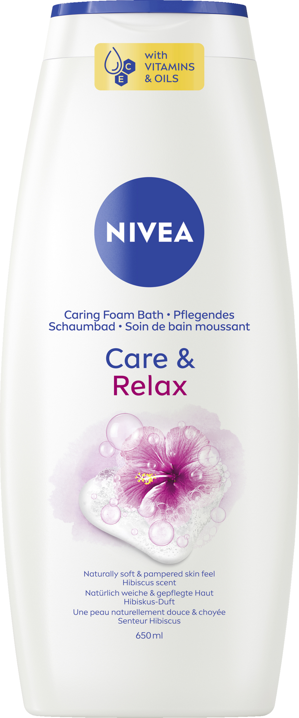 NIVEA Care & Relax Pflegendes Schaumbad