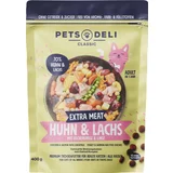 Trockenfutter Extra Meat Huhn & Lachs mit Kichererbsen und Linsen