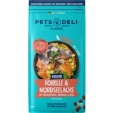 Trockenfutter Forelle & Nordseelachs mit Süßkartoffel, Brokkoli & Apfel