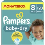 Baby Dry Windeln Gr. 8 Extra Large (17+ kg) Monatsbox 120 Stück