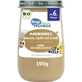 Bio Baby Abendbrei Banane, Apfel mit Grieß