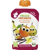 Bio Quetschie Birne, Apfel, Banane, Orange & Vanille