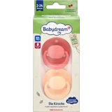 Beruhigungssauger Die Kirsche Latex Rosa & Orange 3-24 Monate