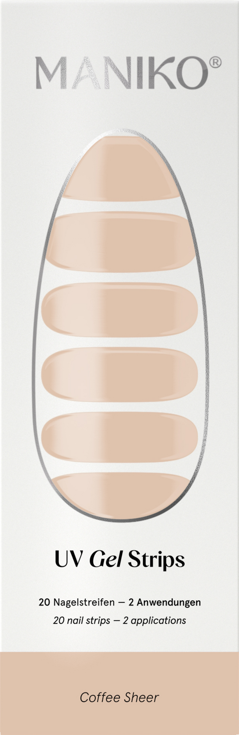 MANIKO UV Gel Strip Coffee Sheer