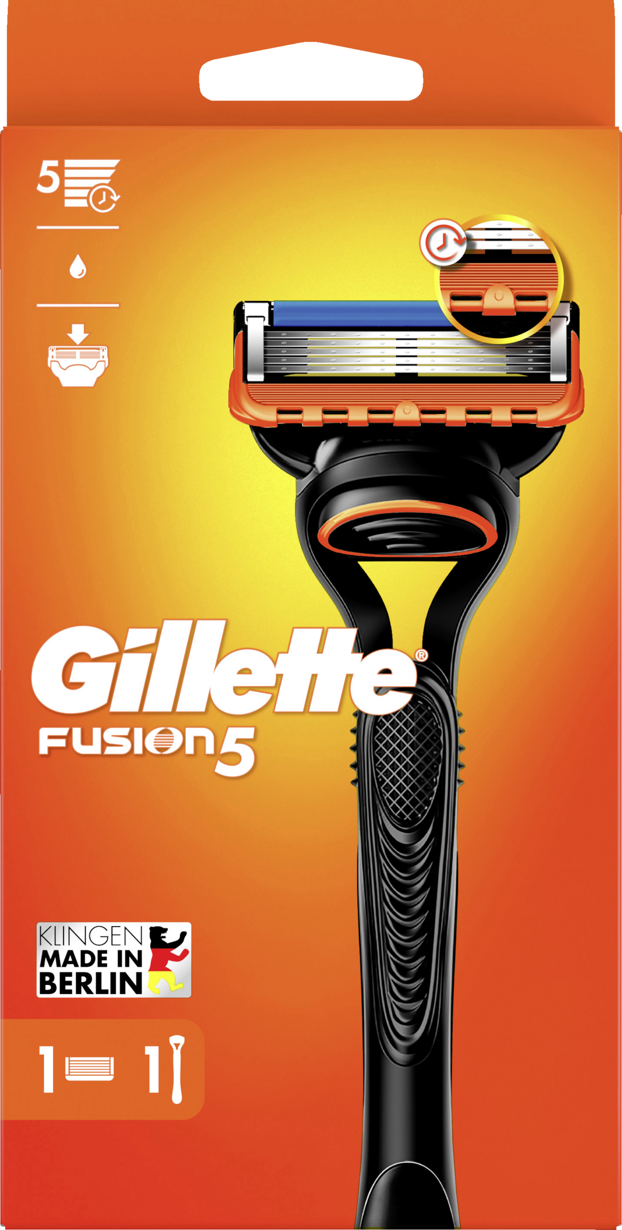 Gillette Fusion5 Rasierer mit einer Klinge