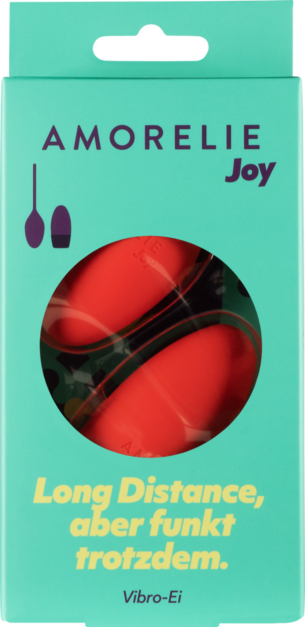 AMORELIE Joy Vibro-Ei Whirl rot