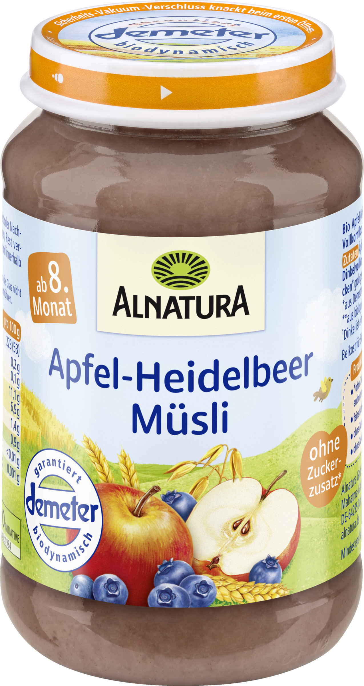 Alnatura Bio Apfel-Heidelbeer Müsli
