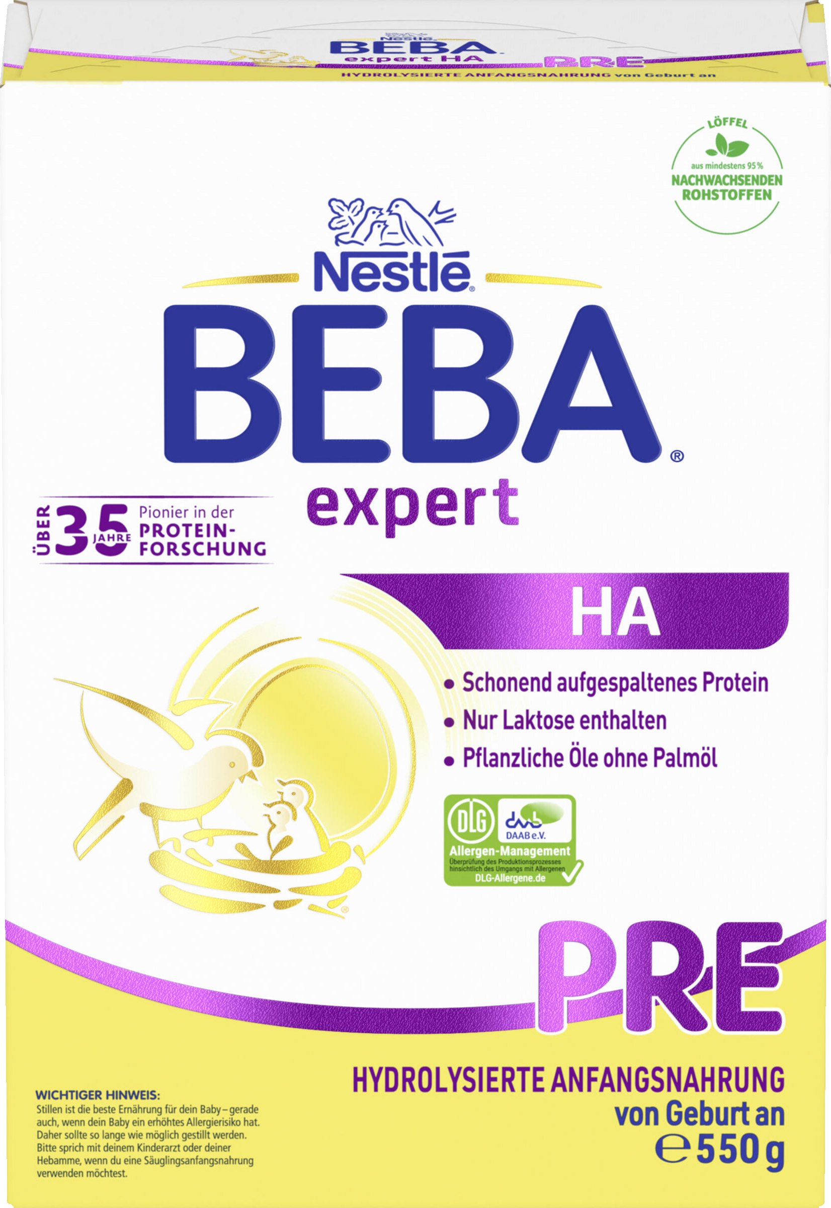 BEBA Expert HA PRE Säuglingsanfangsnahrung von Geburt an
