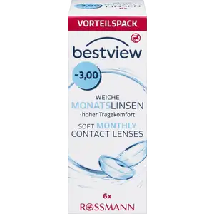 عبوة اقتصادية عدسات شهرية ناعمة -3.00