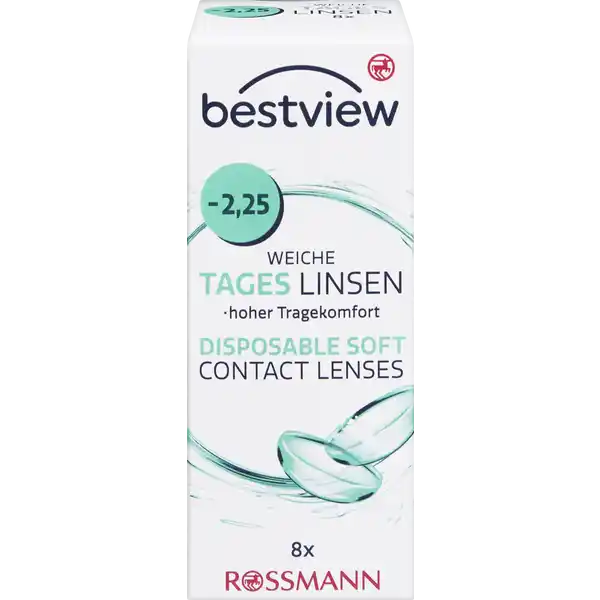 عدسات لاصقة ناعمة للاستخدام اليومي -2.25