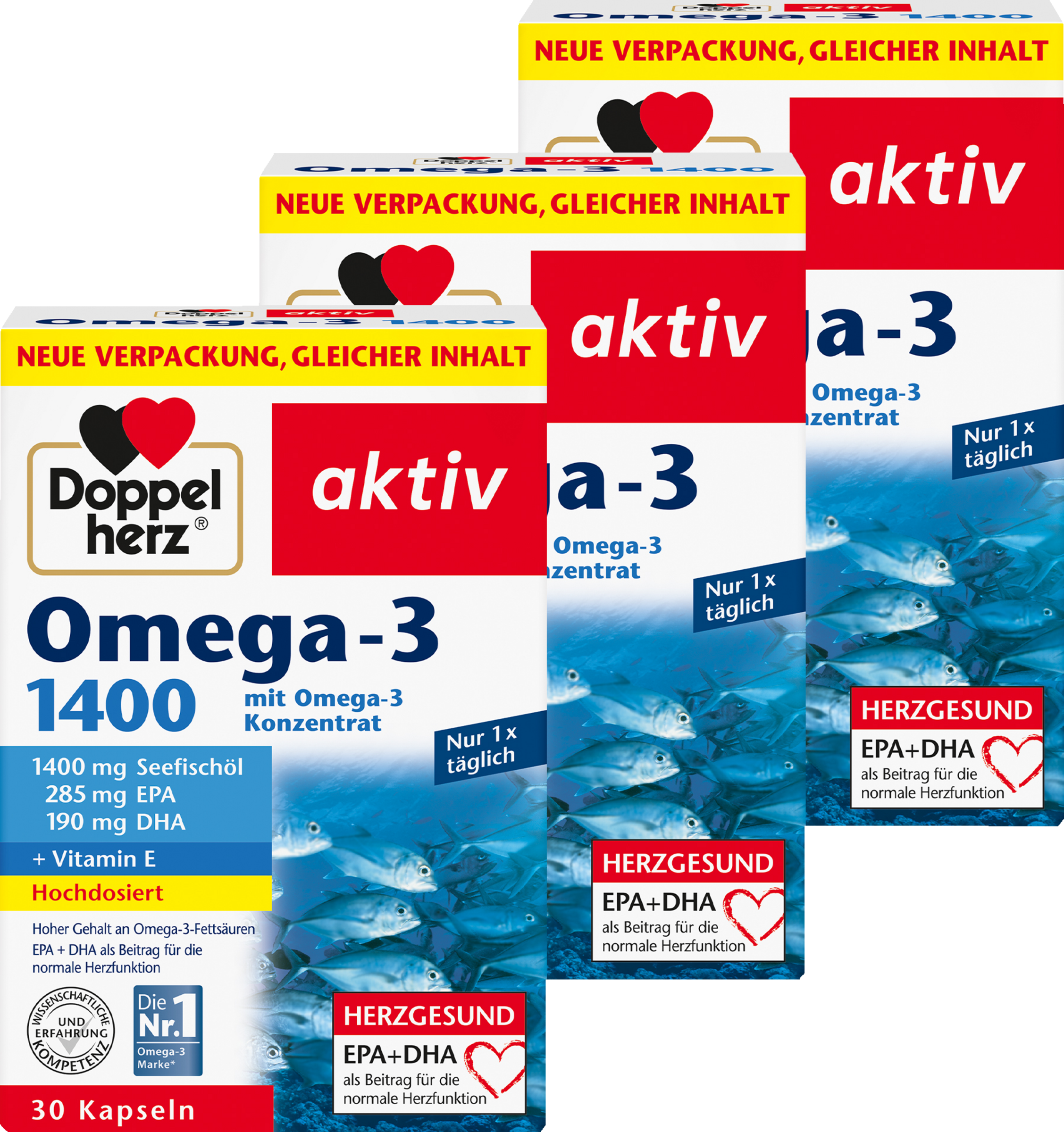 Doppelherz aktiv Omega-3 1400 Kapseln Großpackung