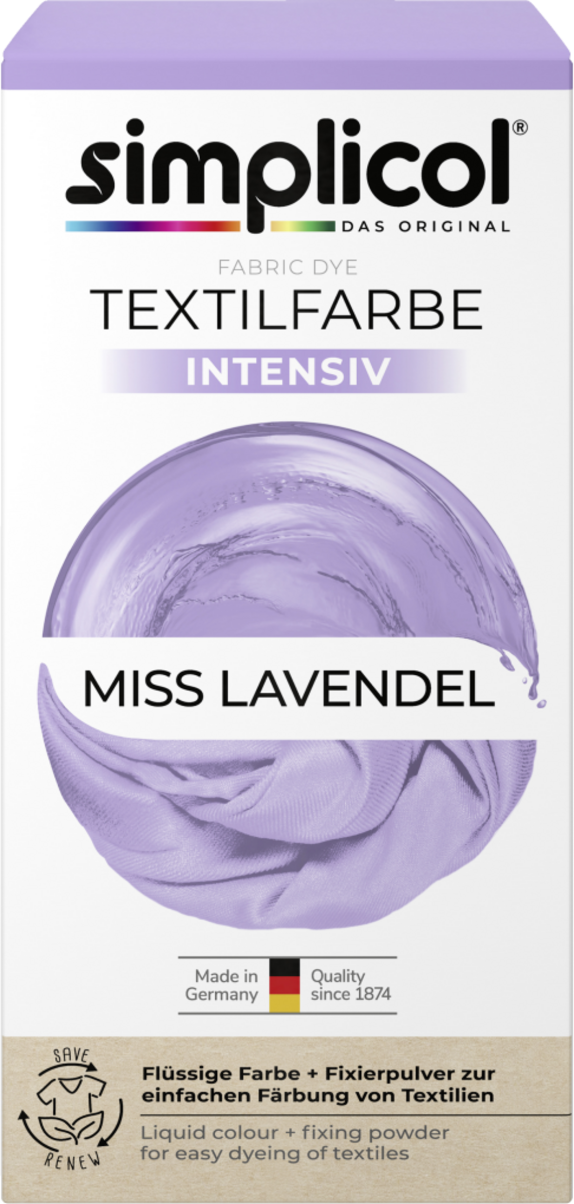 simplicol Textilfarbe Intensiv Miss Lavendel