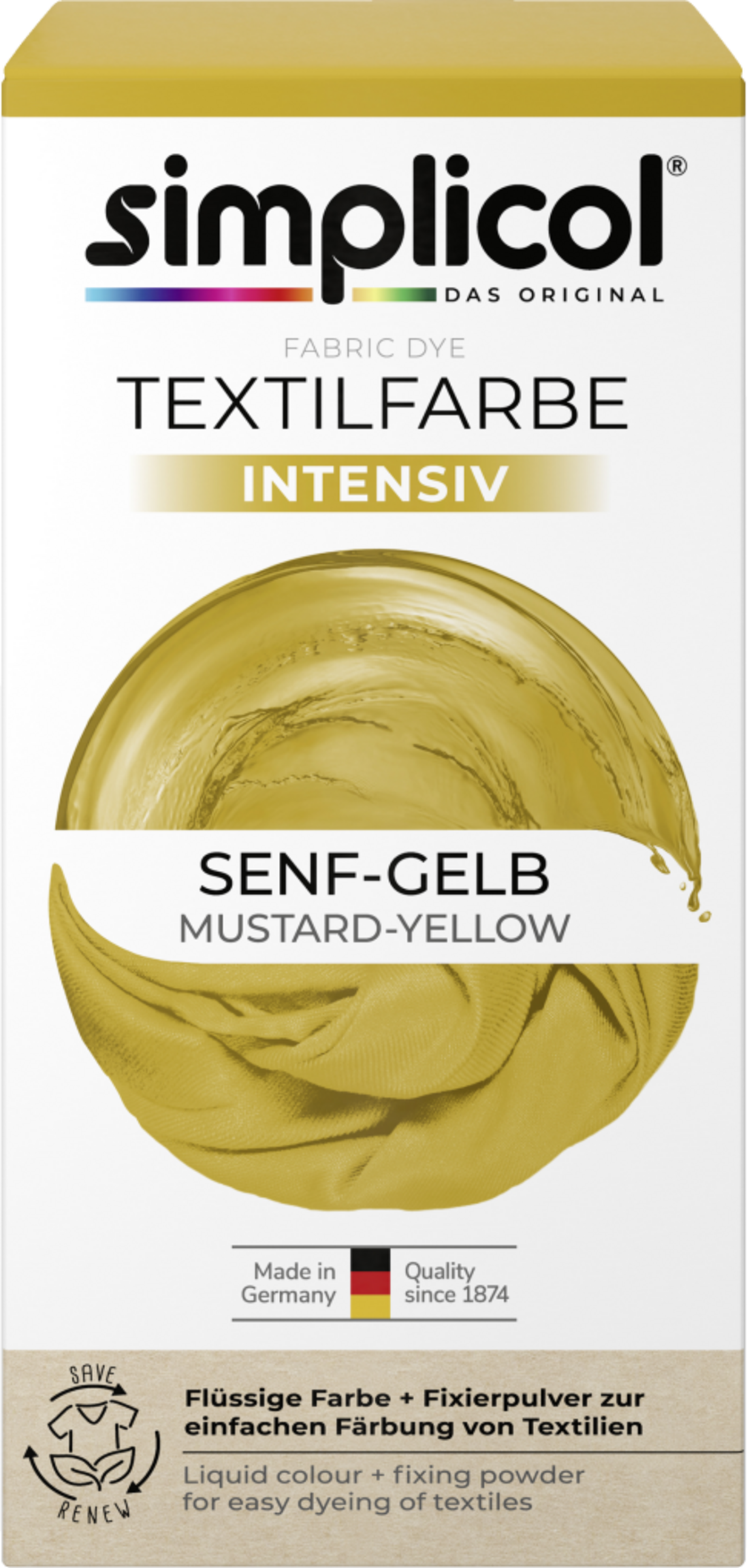 simplicol Textilfarbe Intensiv Senf Gelb