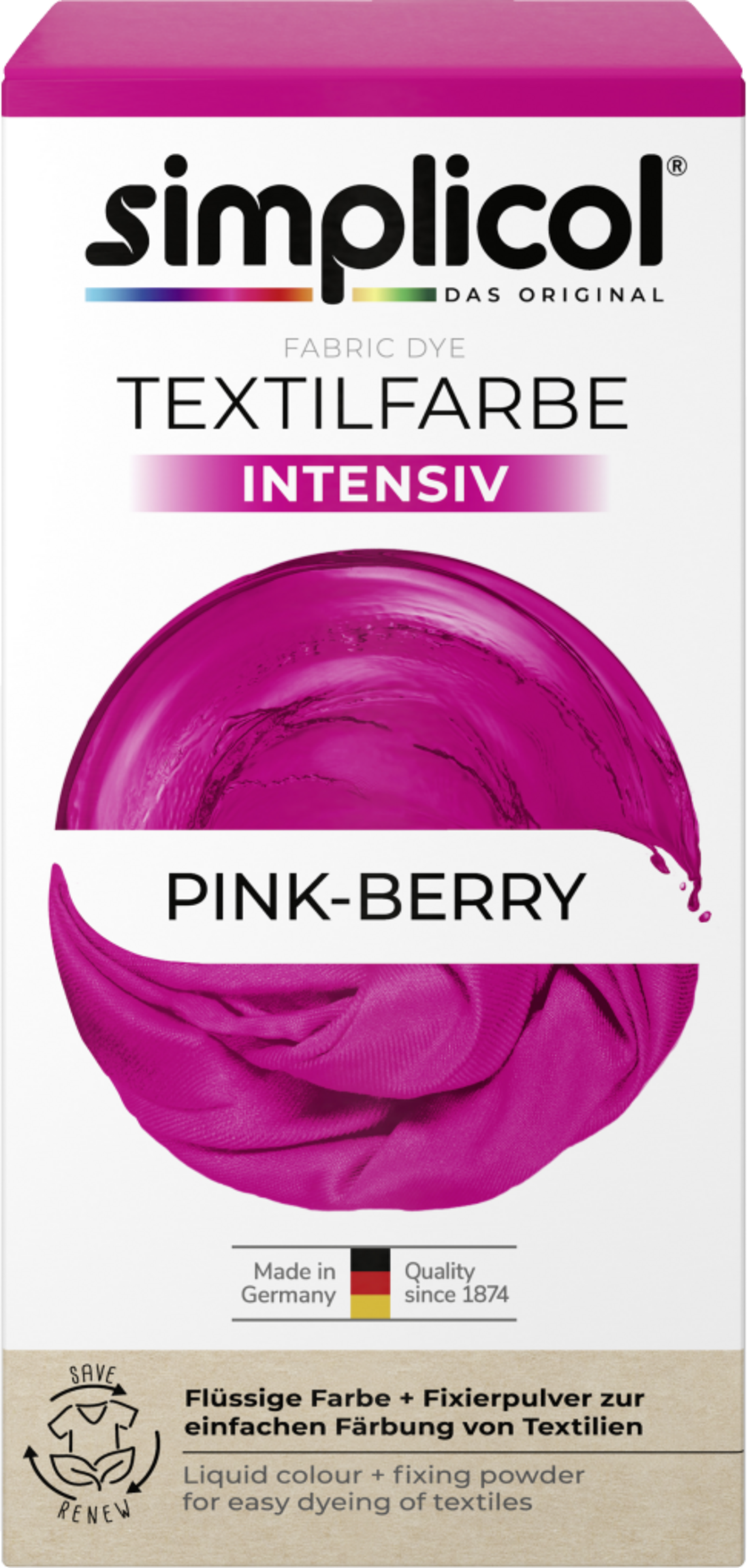 Textilfarbe Intensiv Pink-Berry
