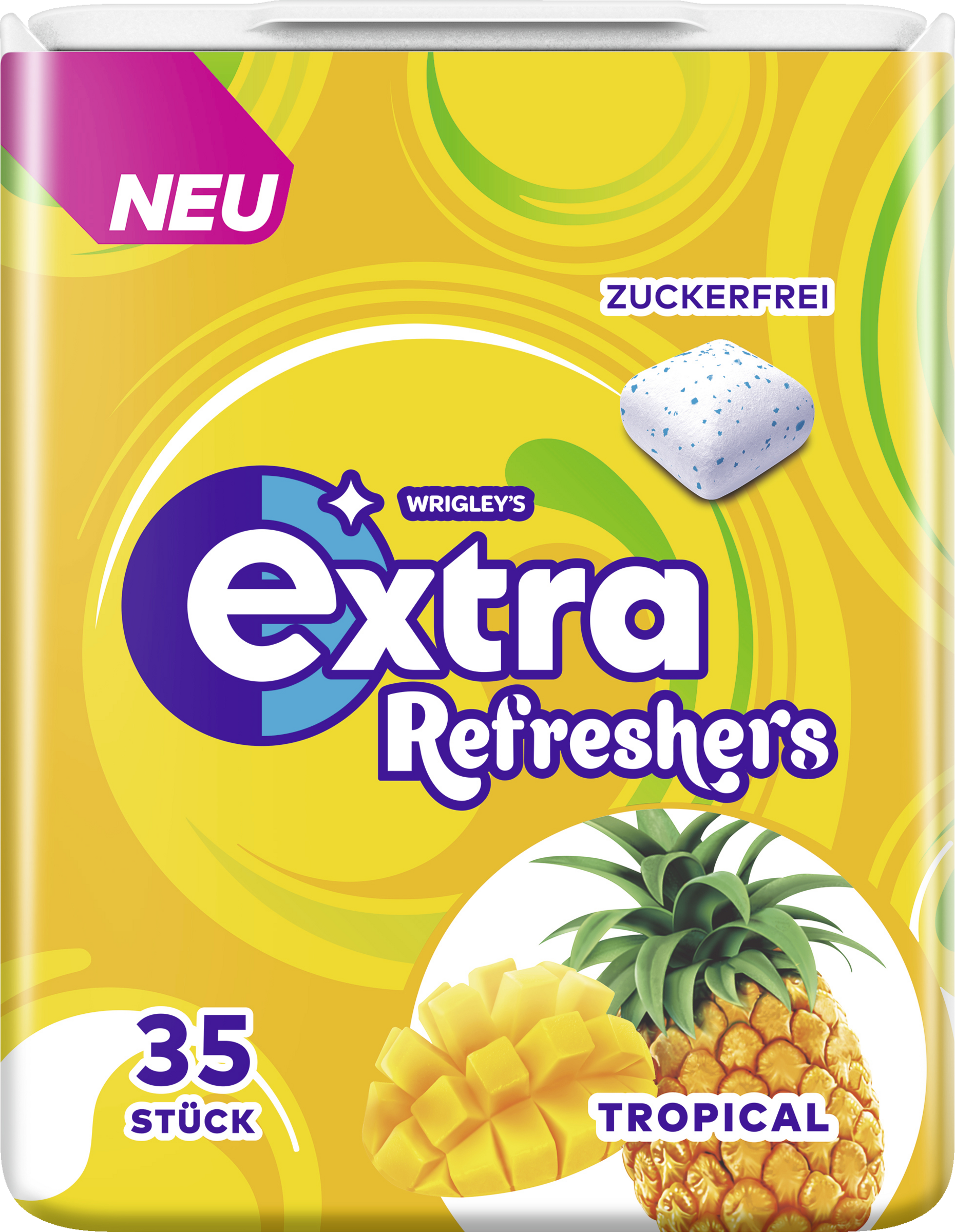 Wrigley`s Extra Refreshers Tropical, erfrischender Kaugummi