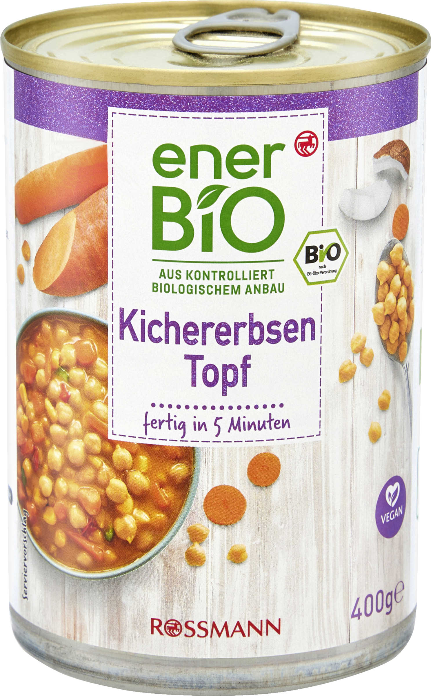 enerBiO Kichererbsen Topf