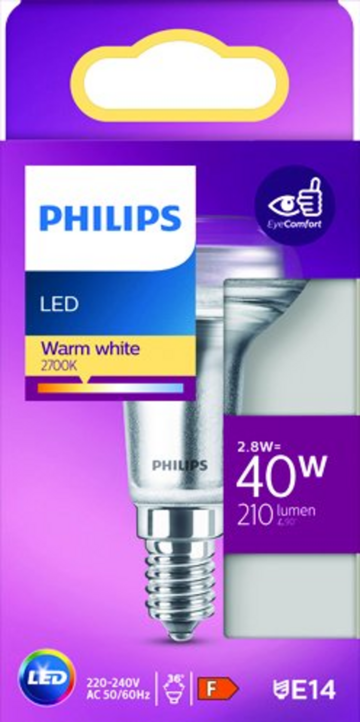 PHILIPS LED Reflektor R50 40W E14