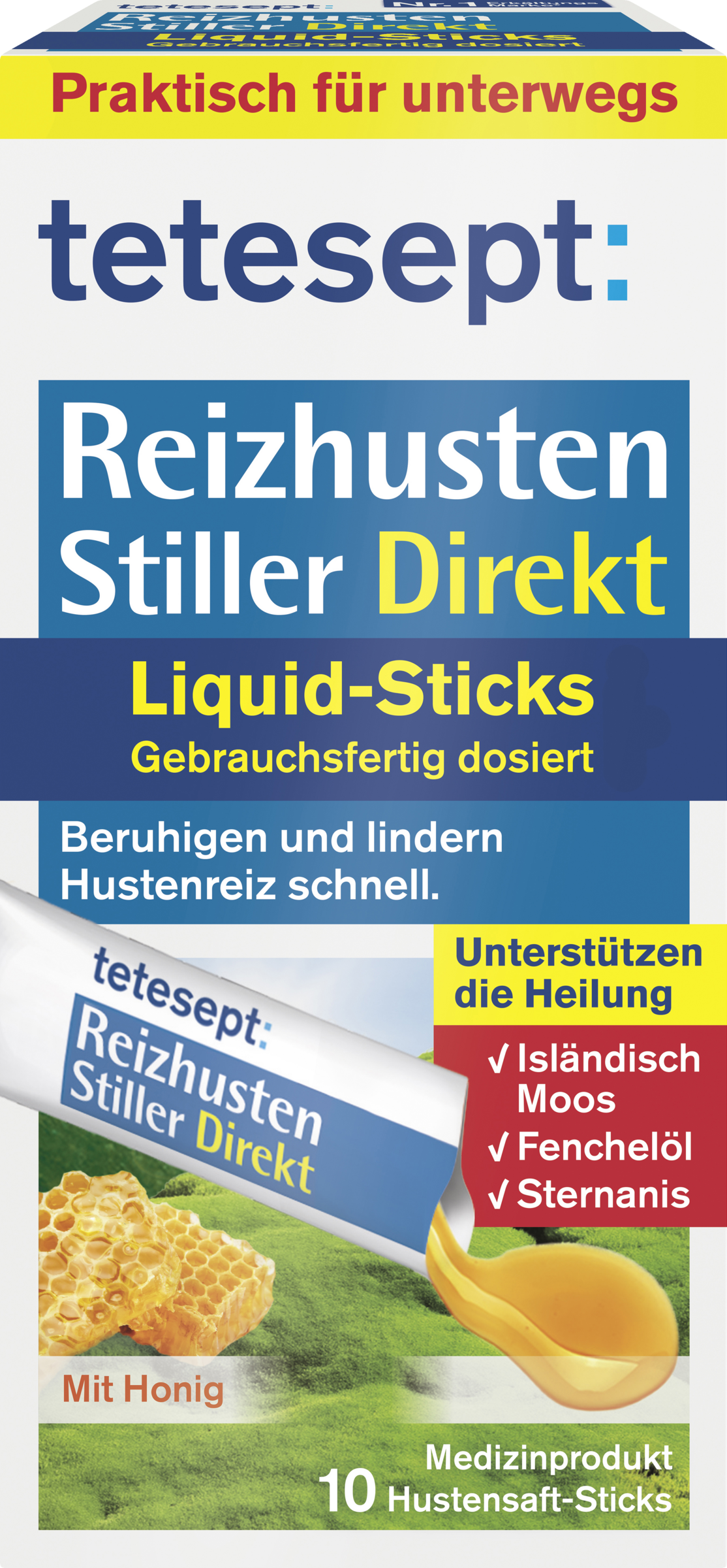 tetesept Reizhusten Stiller Direkt Liquid-Sticks