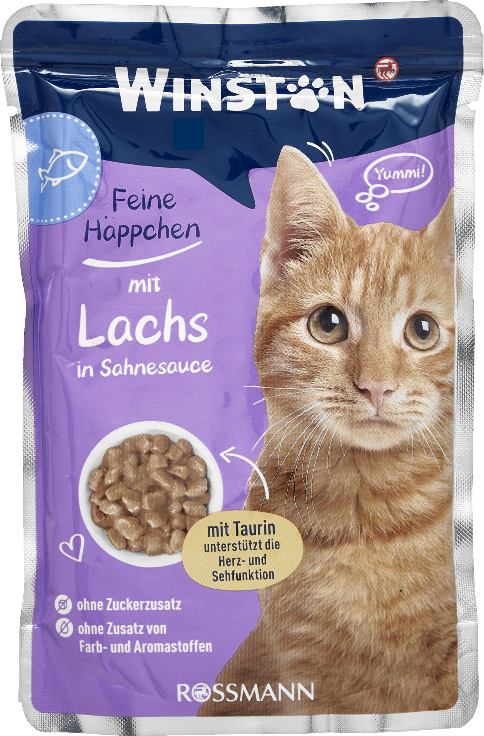 Winston Feine Mahlzeit mit Lachs in cremiger Sahnesauce