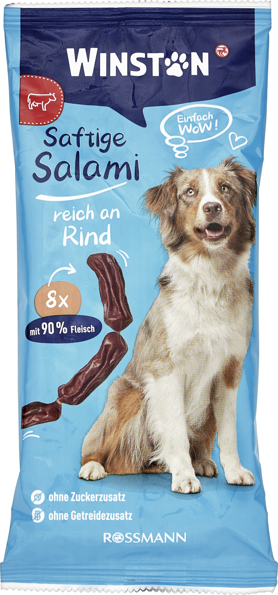 Winston 8x Saftige Salami reich an Rind