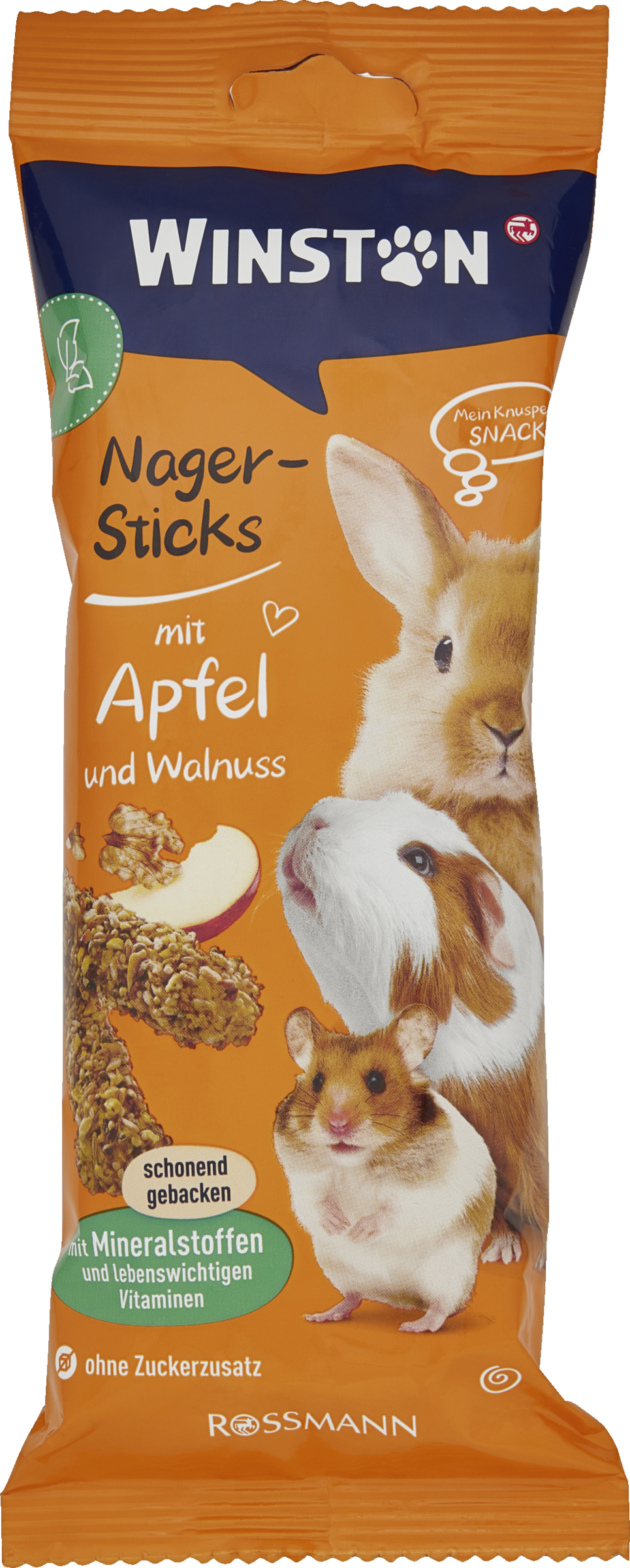 Winston Nagersticks mit Äpfeln und Wallnüssen