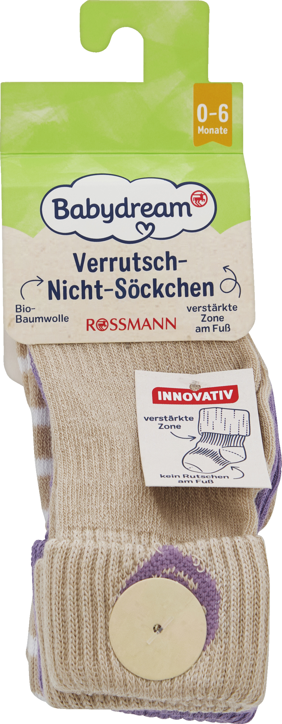 Babydream Verrutsch-Nicht-Söckchen 0-6 Monate