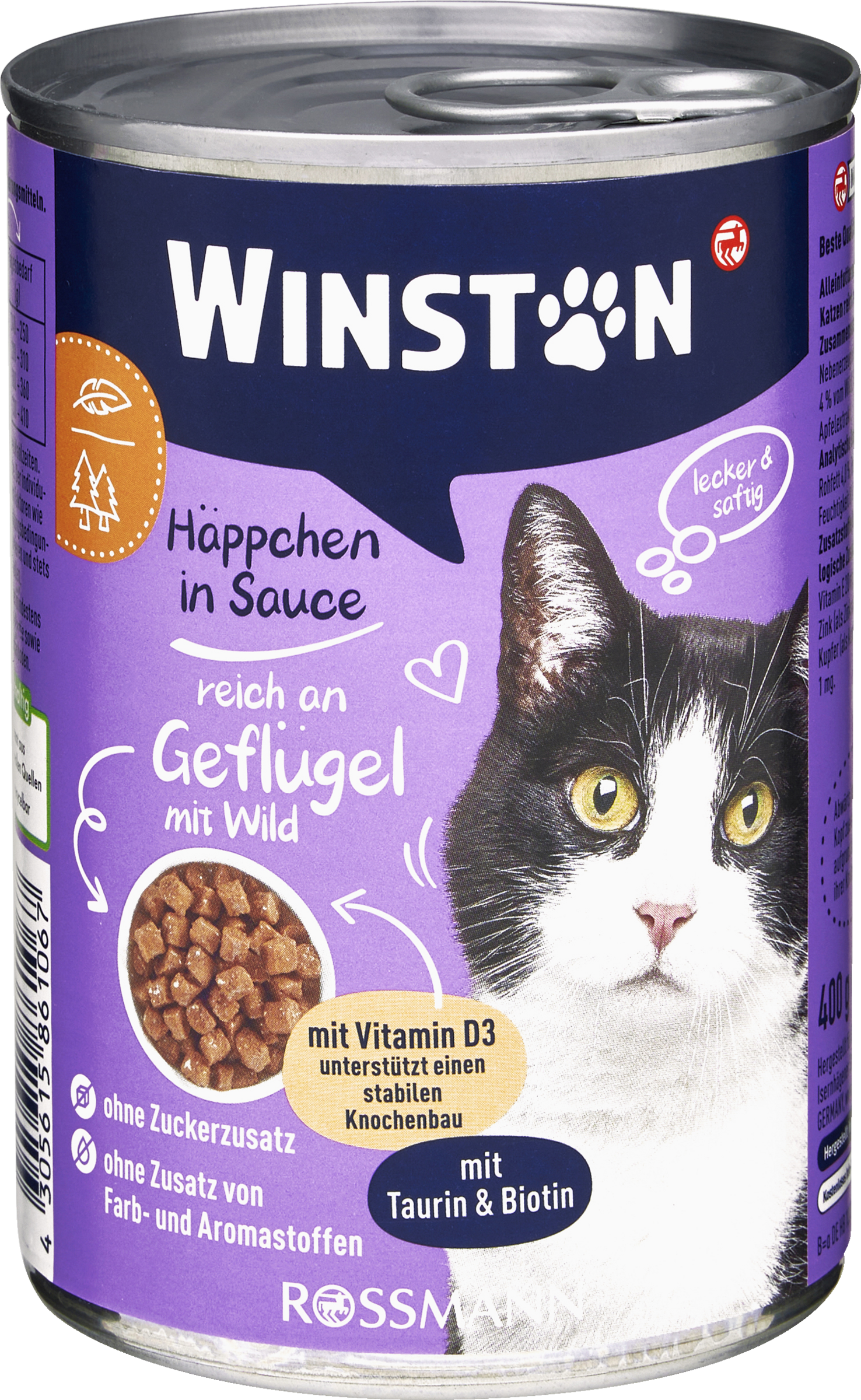 Winston Saftige Häppchen reich an Geflügel mit Wild