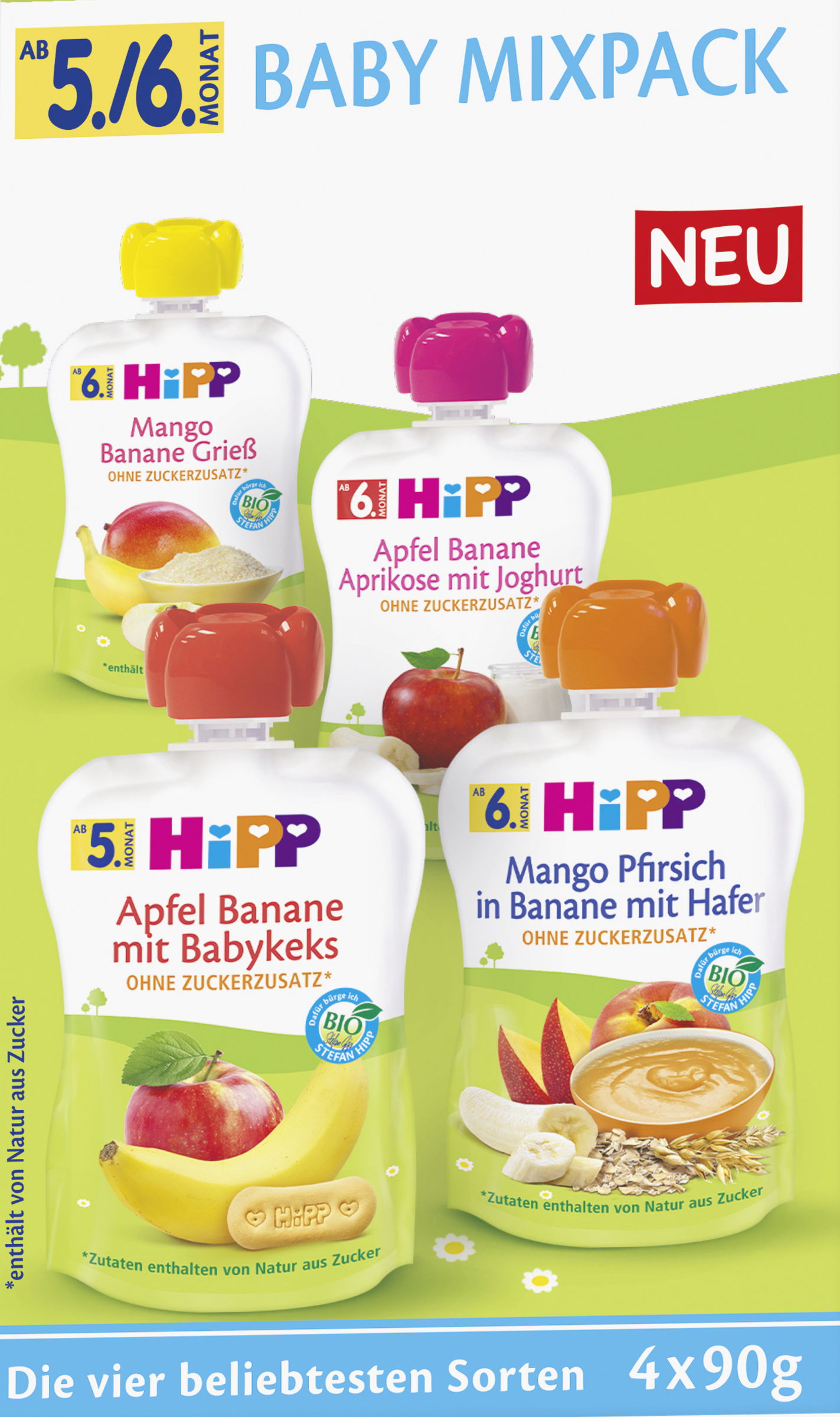 HiPP Bio Baby Mixpack (4x90g)