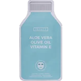 Tuchmaske Aloe Vera, Olivenöl & Vitamin E