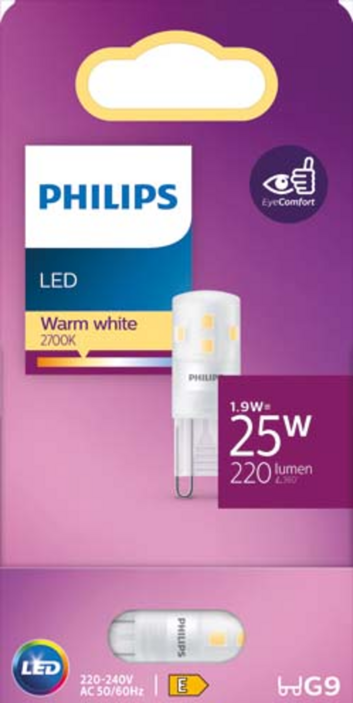 PHILIPS LED Birne 25W G9 warm white