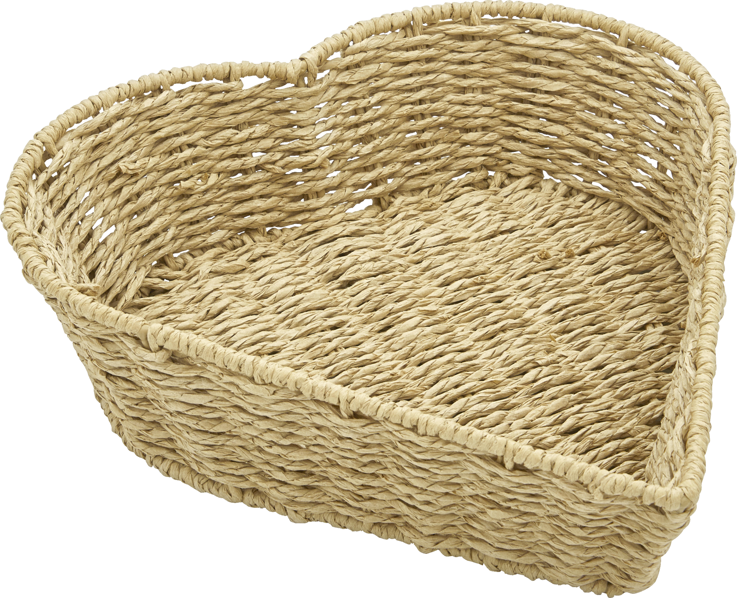 DEKOWELT GEWOBENER KORB HERZ