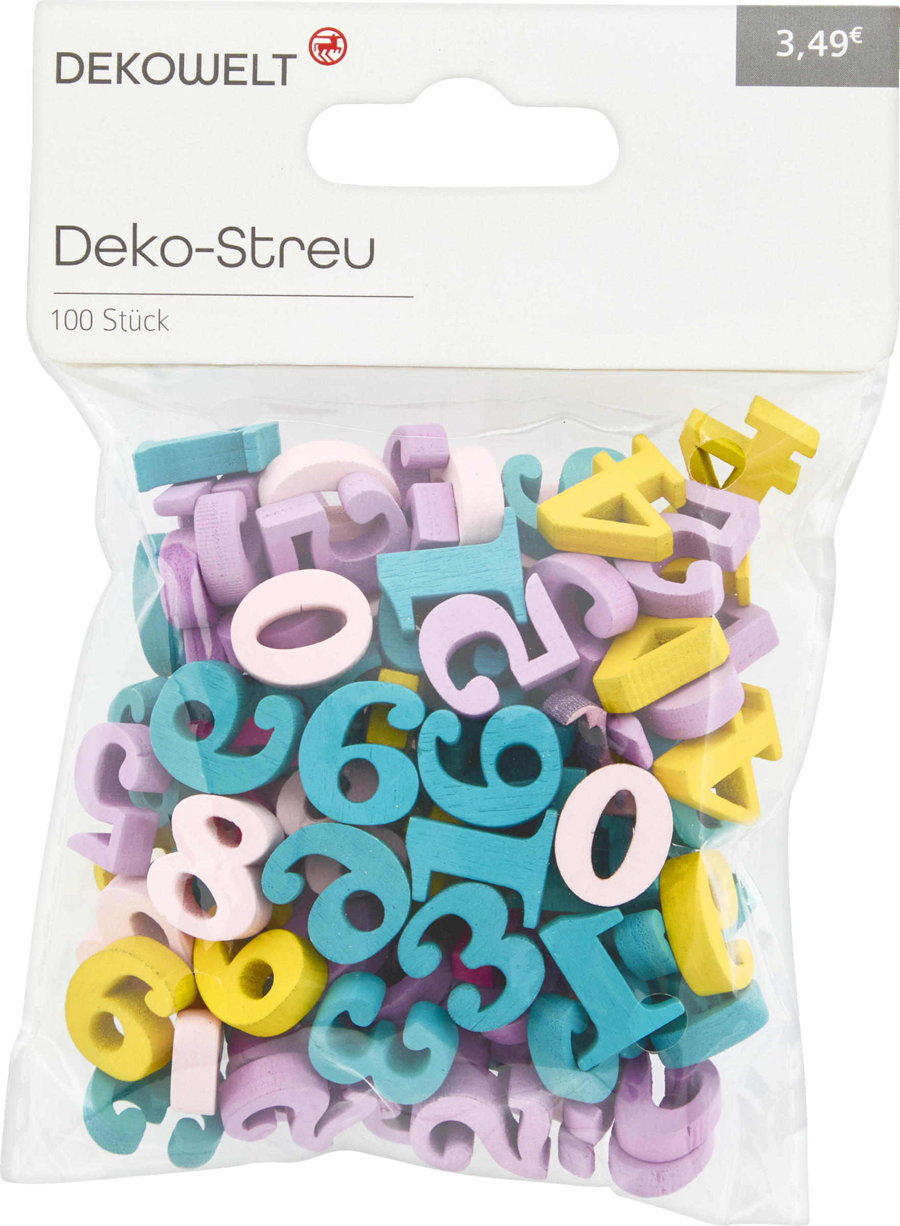 DEKOWELT Streu Buchstaben, Zahlen