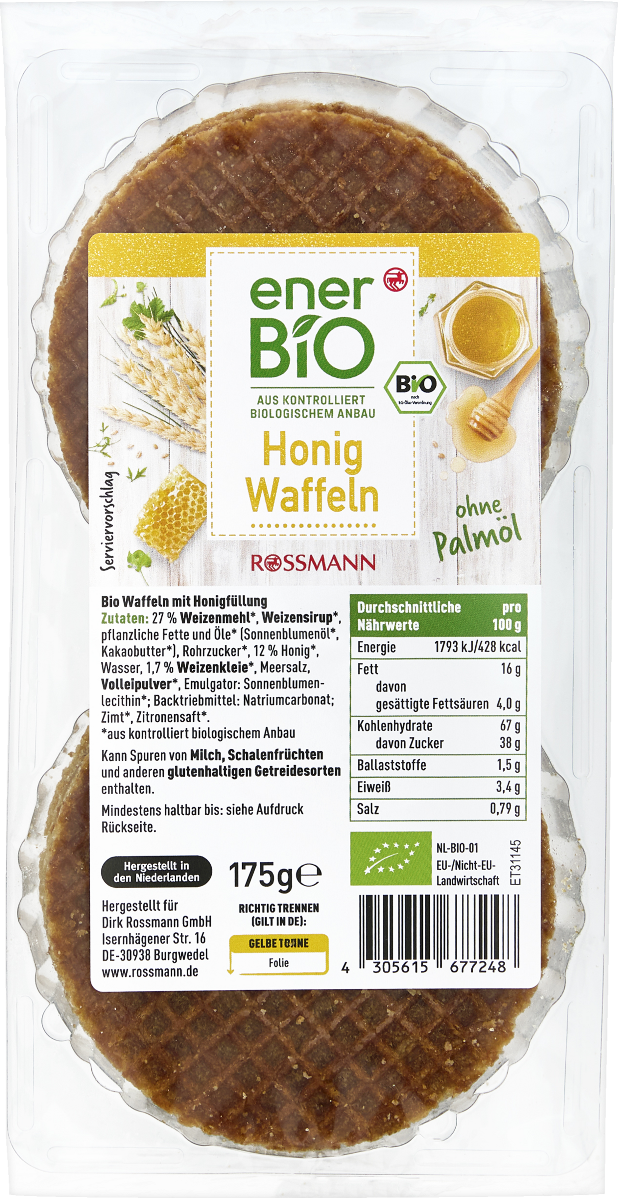 Honig Waffeln