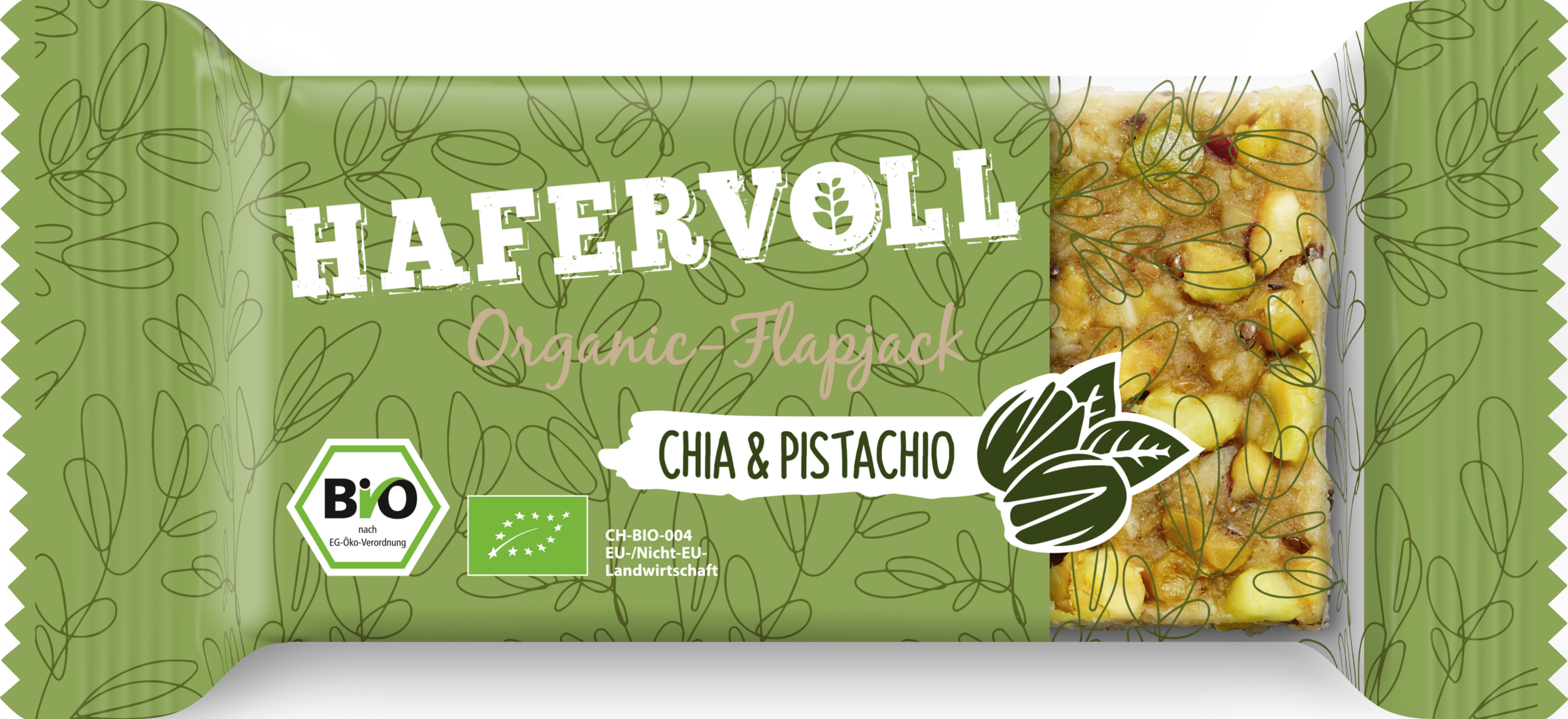 HAFERVOLL Bio Organic-Flapjack Chia & Pistachio