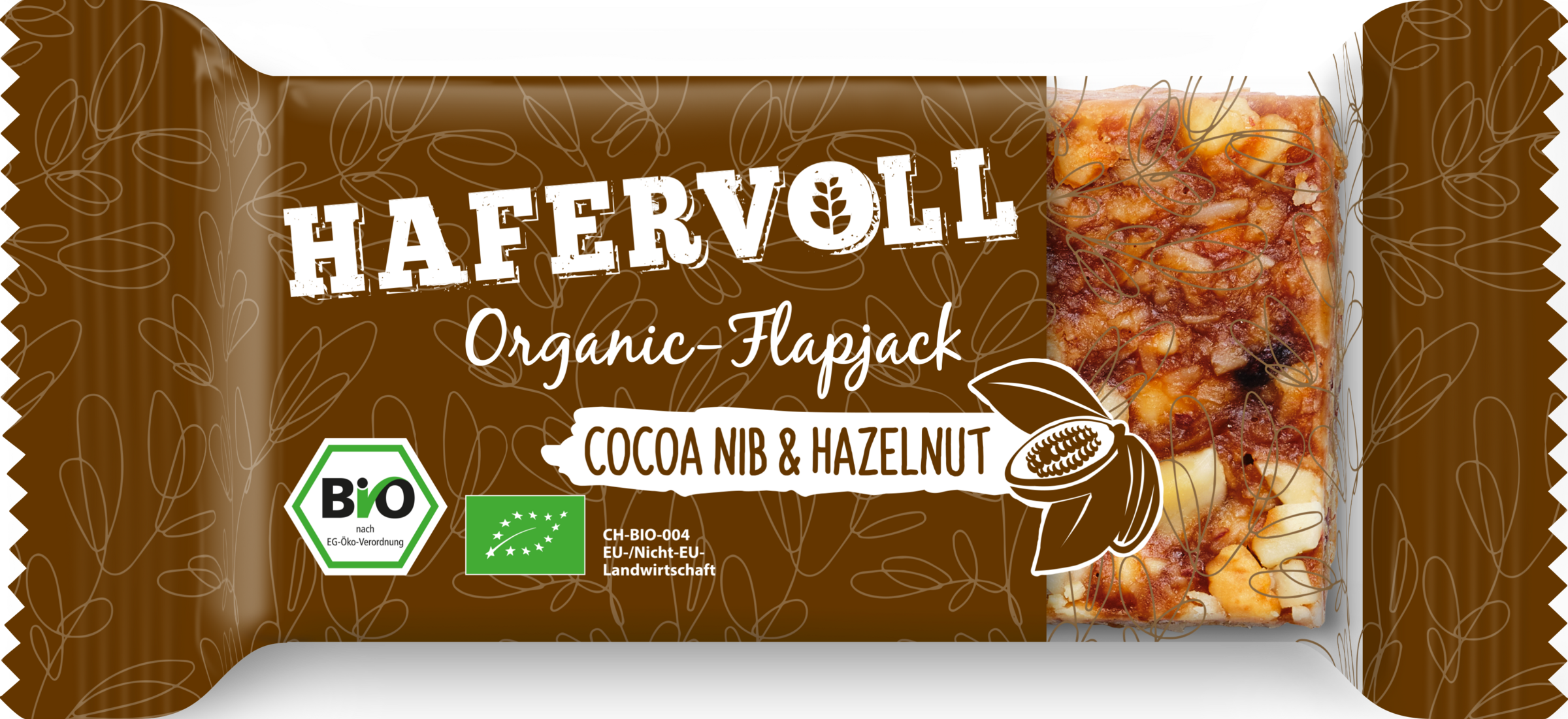 HAFERVOLL Bio Organic-Flapjack Cocoa Nib &Hazelnut