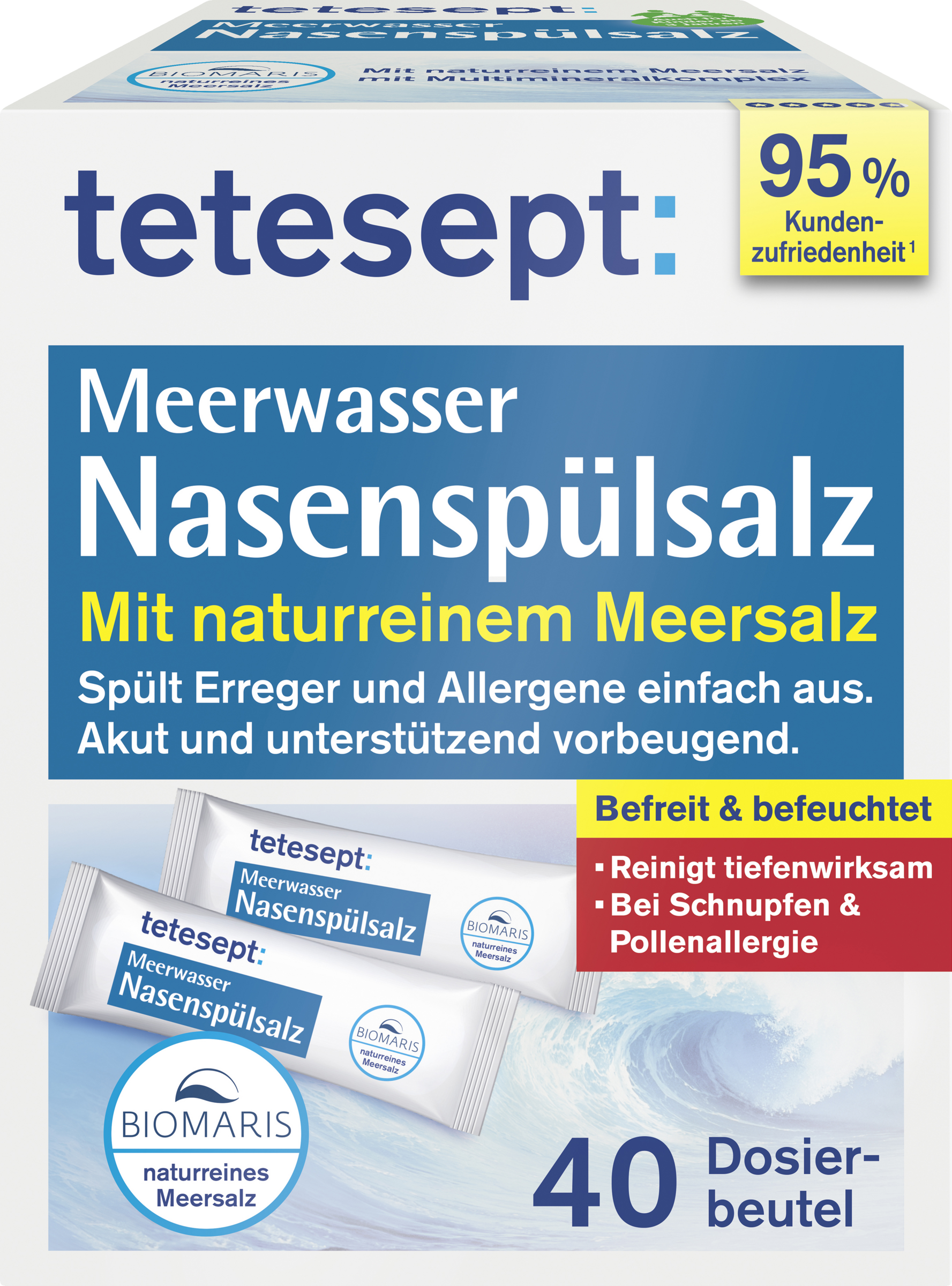 tetesept Meerwasser Nasenspülsalz