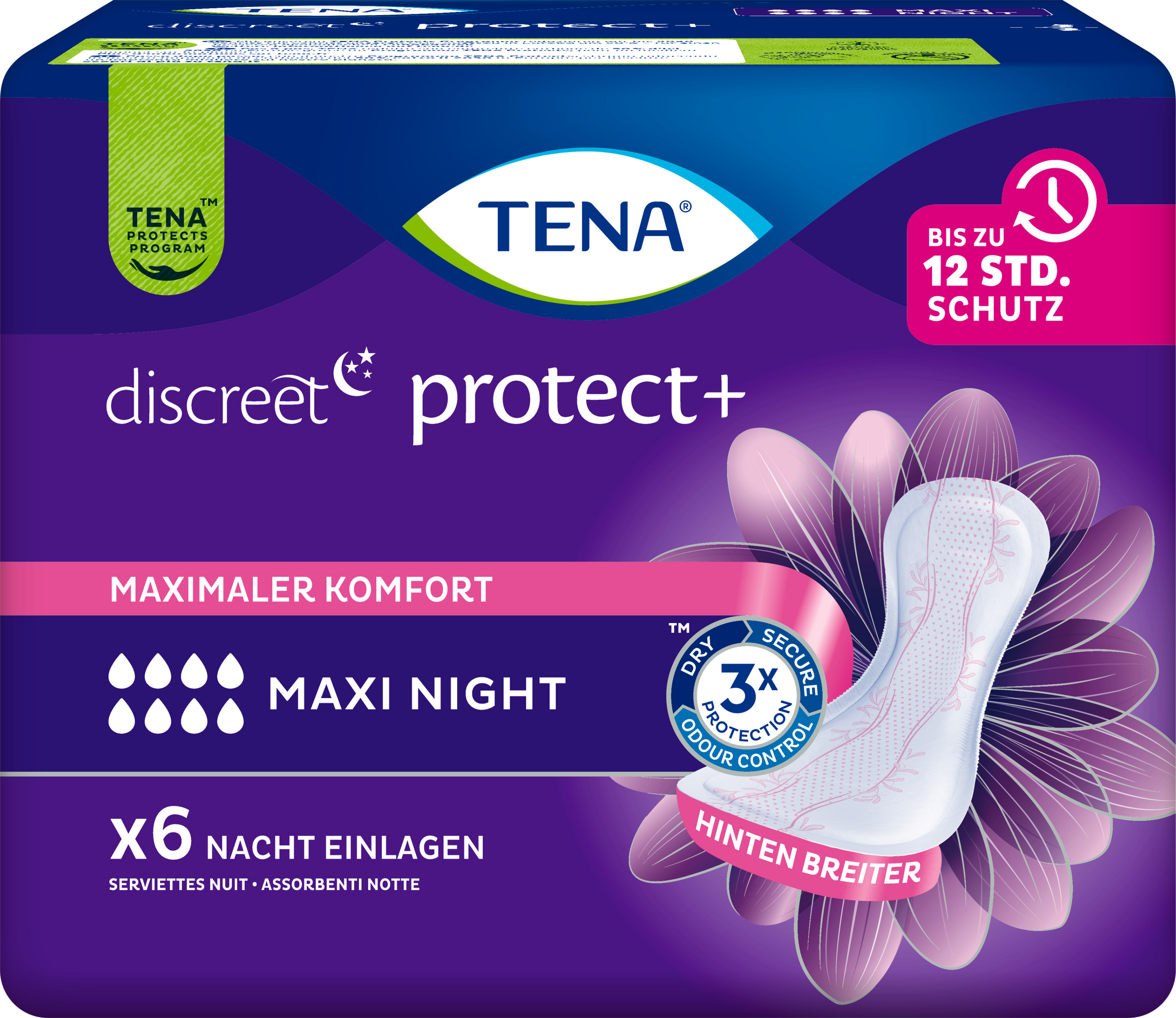 TENA discreet Maxi Night Einlagen