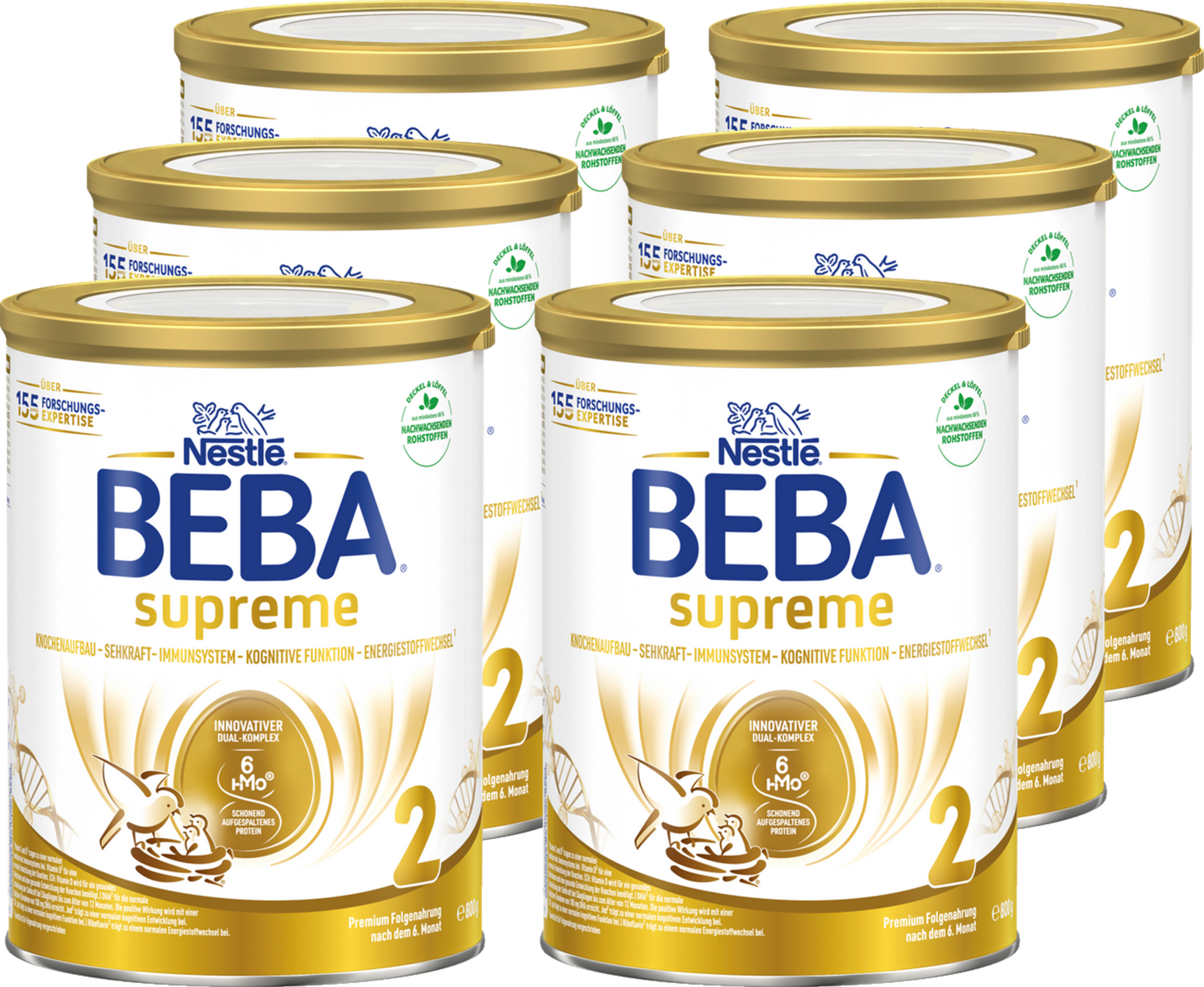 BEBA 6er-Pack SUPREME 2 Folgenahrung nach dem 6. Monat