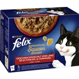 Sensations Saucen Geschmacksvielfalt vom Land Katzennassfutter Multipack