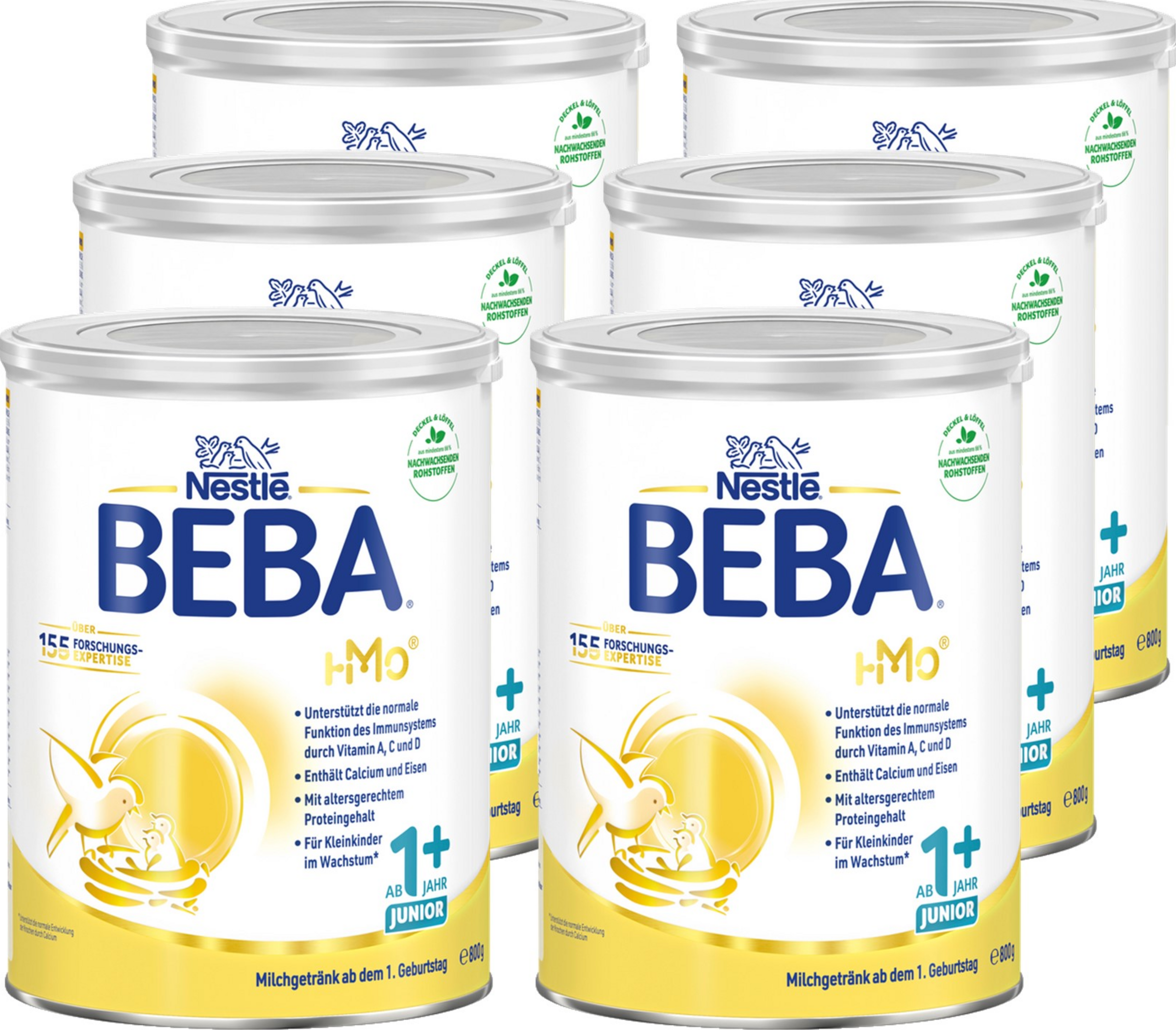 BEBA 6er-Pack 1+ Milchgetränk ab dem 1. Geburtstag