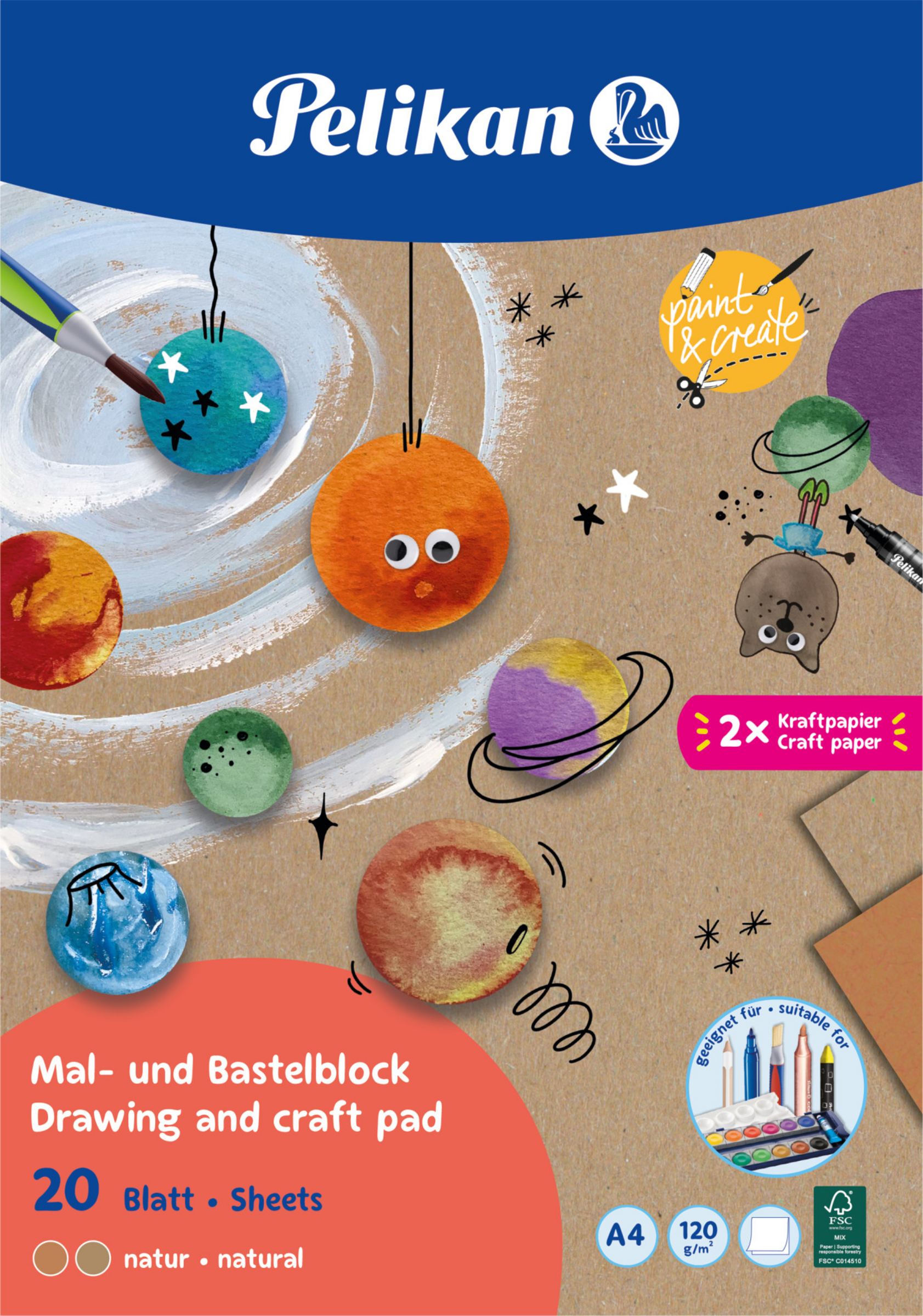 Pelikan Mal- und Bastelblock A4