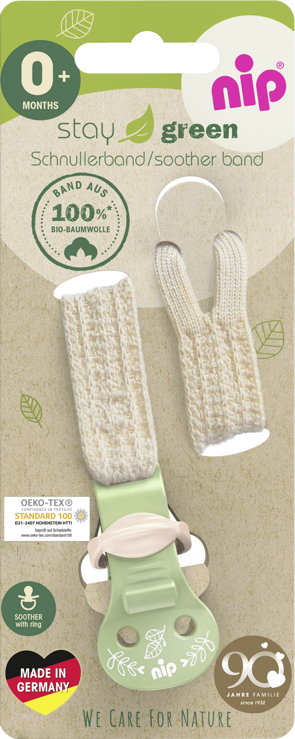 nip Stay Green Schnullerband