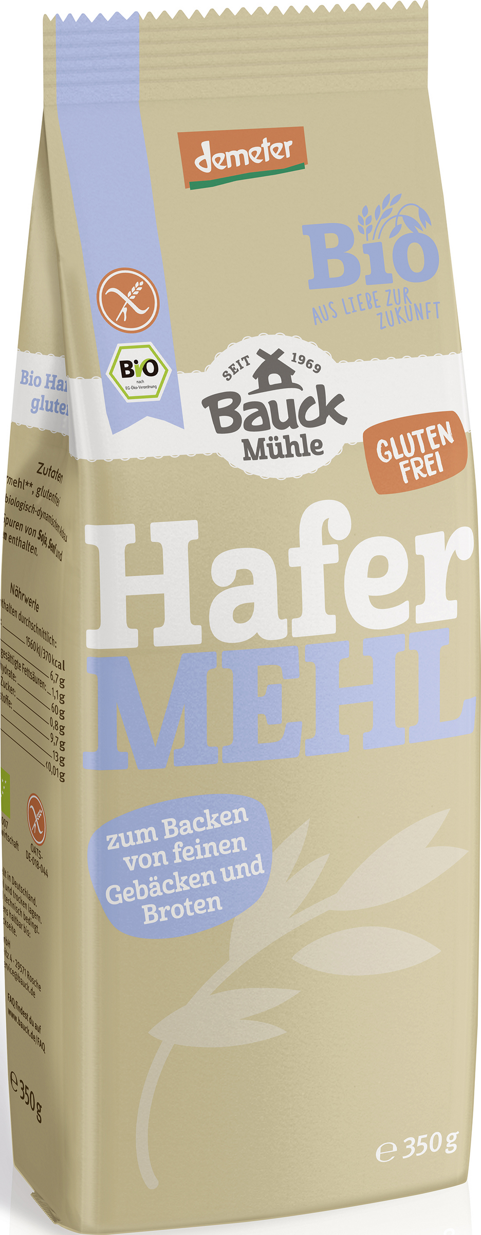 Bauck Mühle Bio Hafermehl