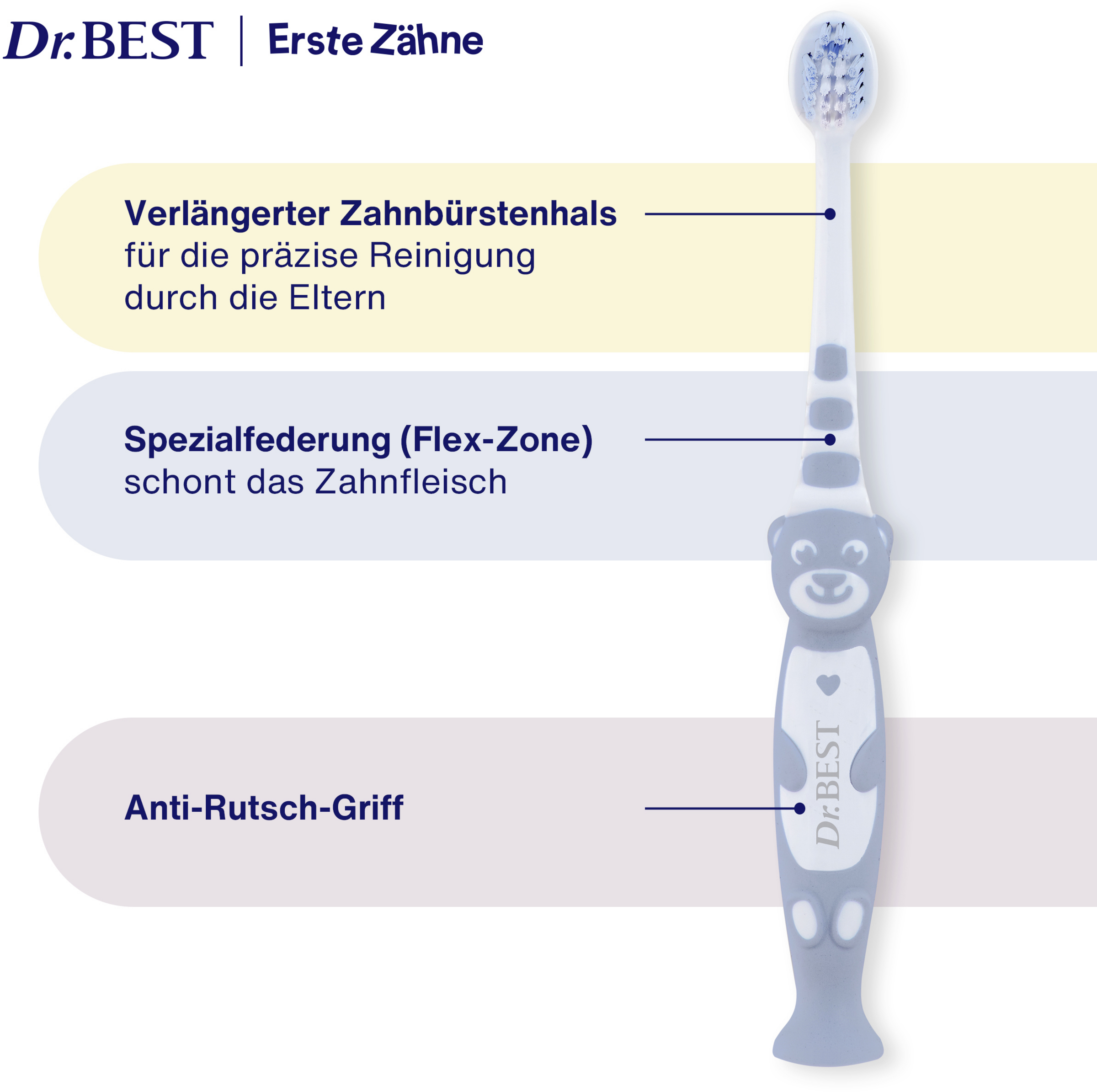 فرشاة أسنان للأطفال حديثي التسنين - ناعمة جدًا 7