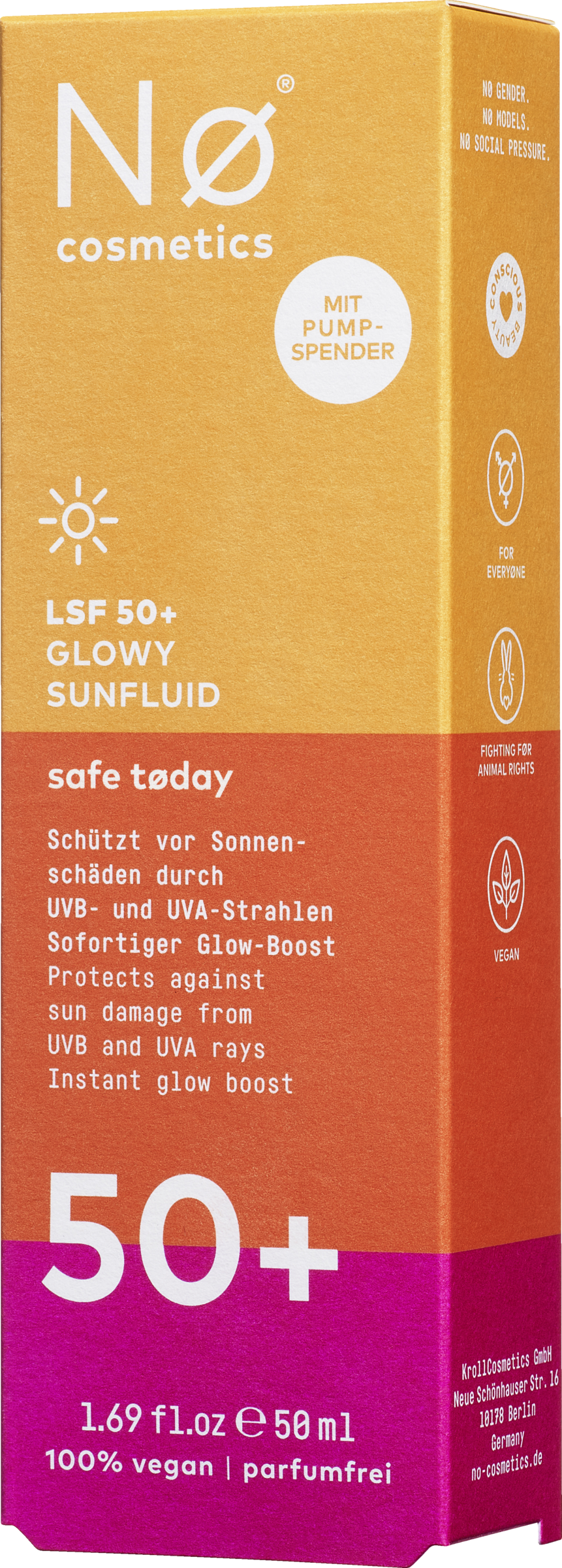 Nø Safe tøday Glowy Sunfluid LSF 50+